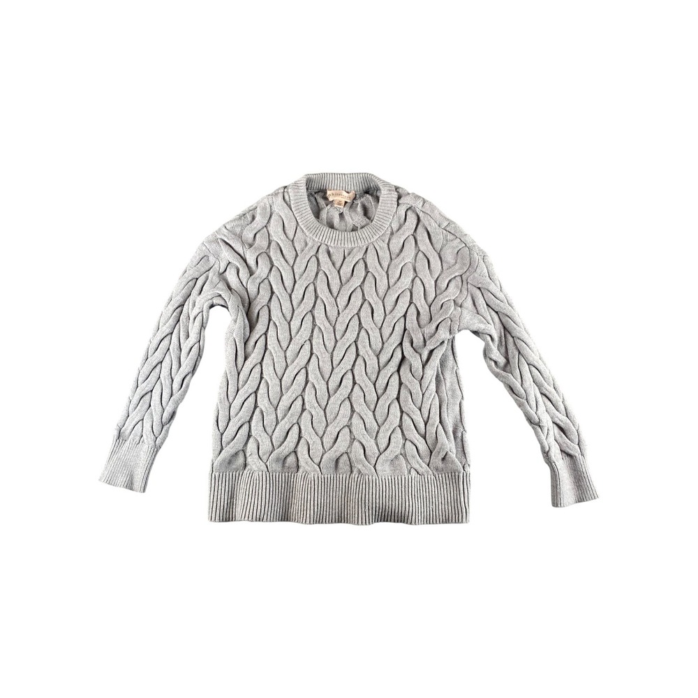 Philosophy‎ Republic Clothing Women's Grey Cable Knit Sweater S/P
